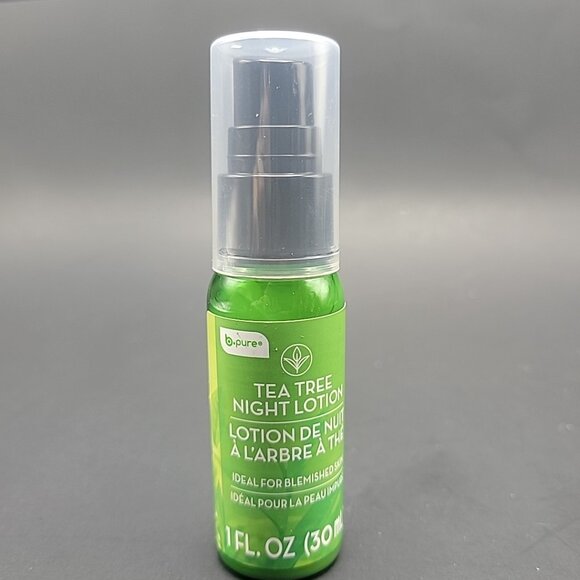 b-Pure Tea Tree Night Lotion 1 fl. oz. Ideal for Blemished Skin Travel Size New - Picture 1 of 3